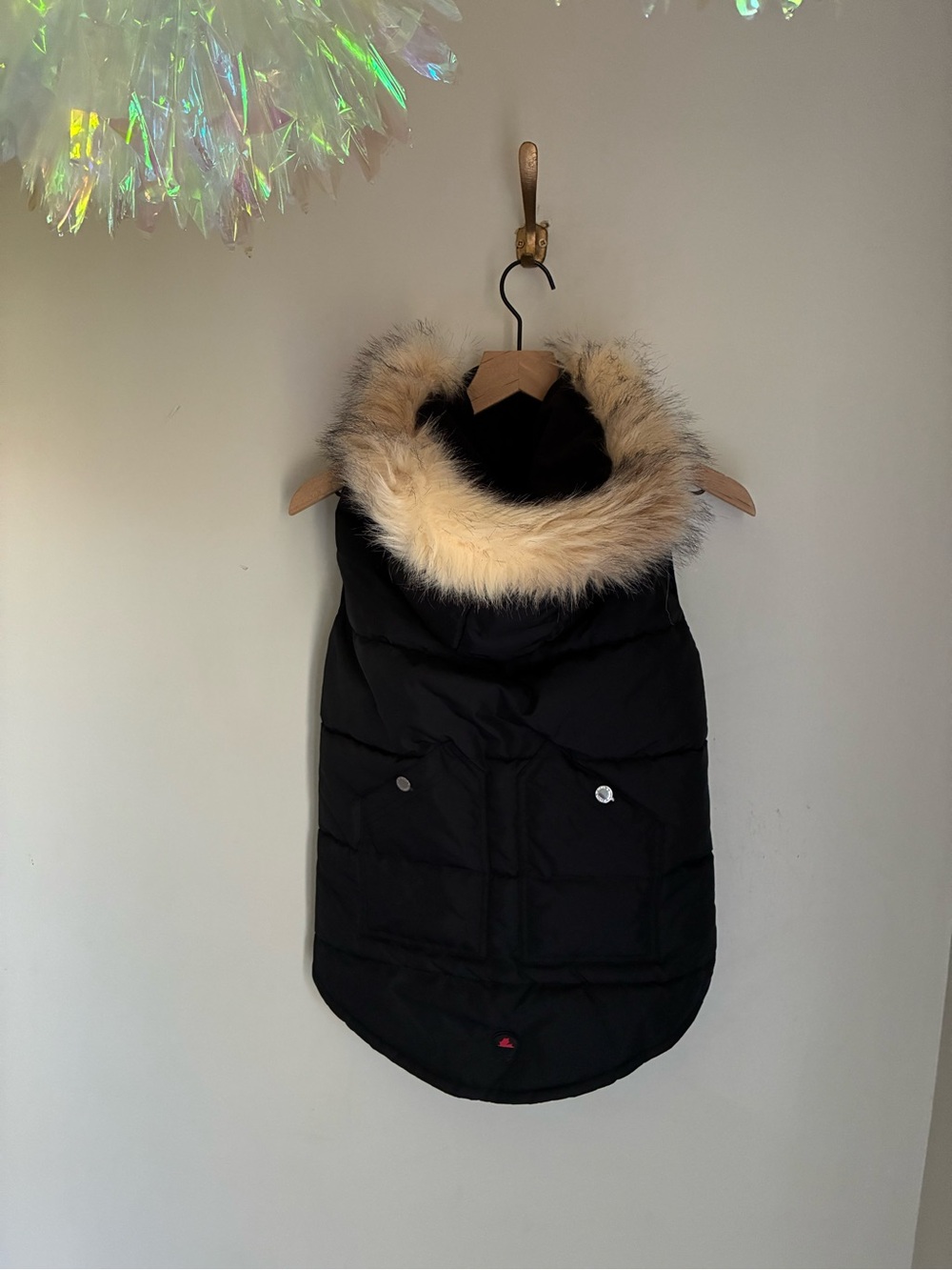 Pajar Pup Dog Coat with Faux Fur Hood Size XXL